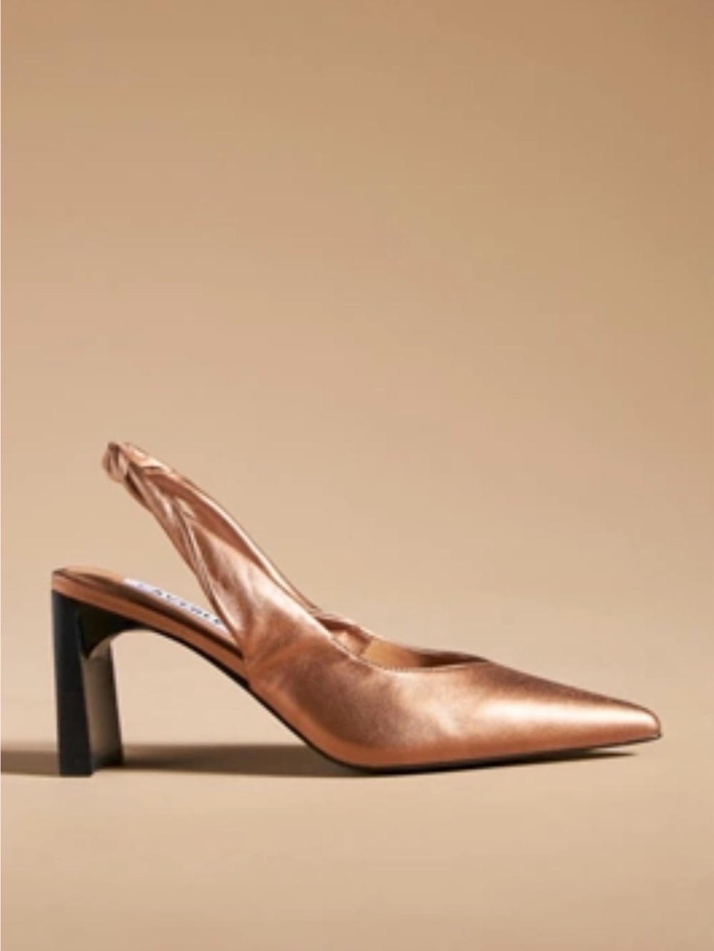 Anthropologie Caverly Metallic Bronze Heels